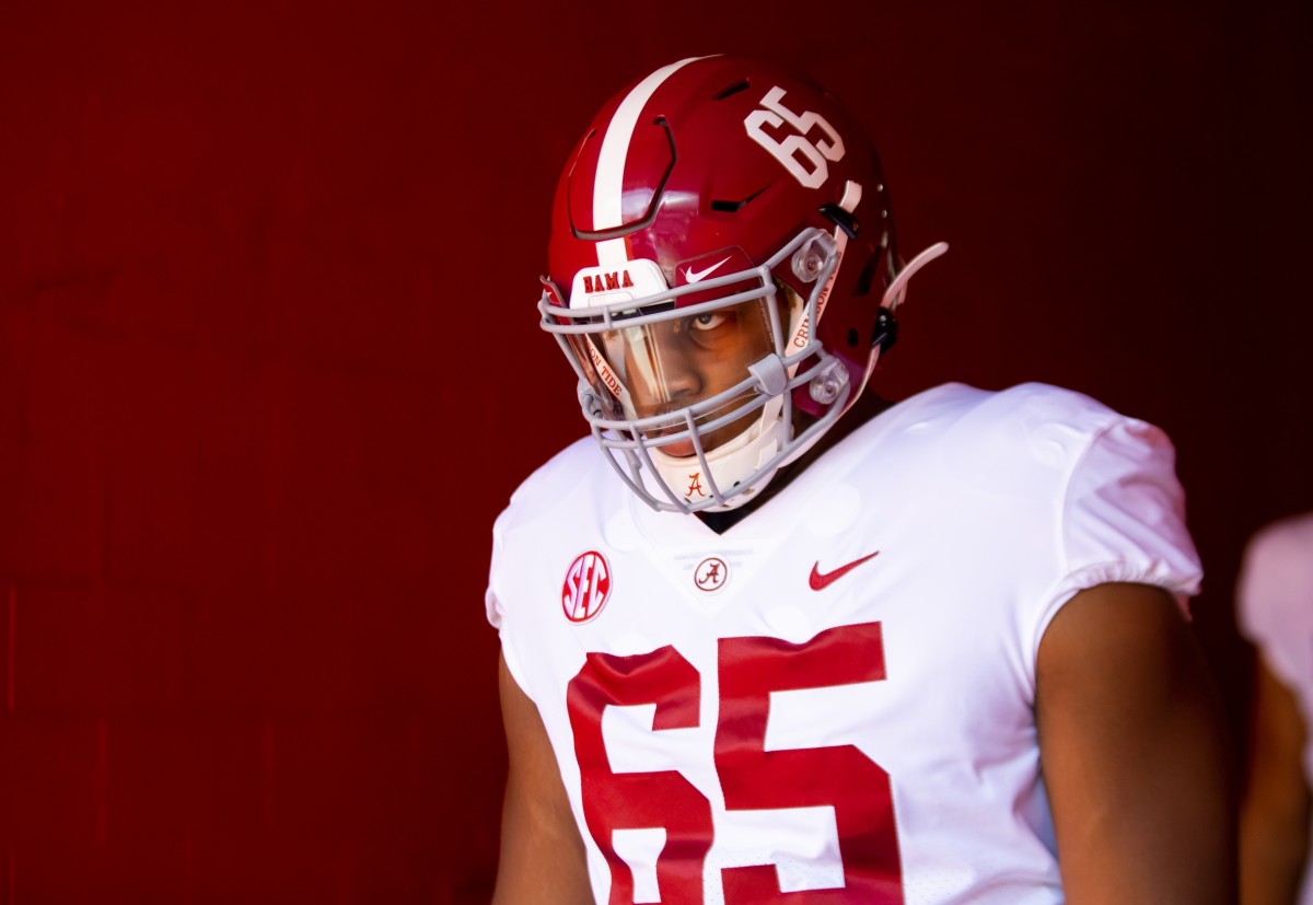 Offensive tackle JC Latham could be an option for the Las Vegas Raiders at 13th overall.
